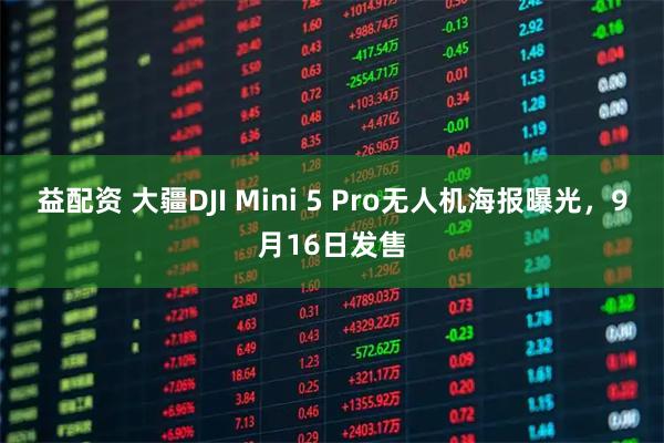 益配资 大疆DJI Mini 5 Pro无人机海报曝光，9月16日发售