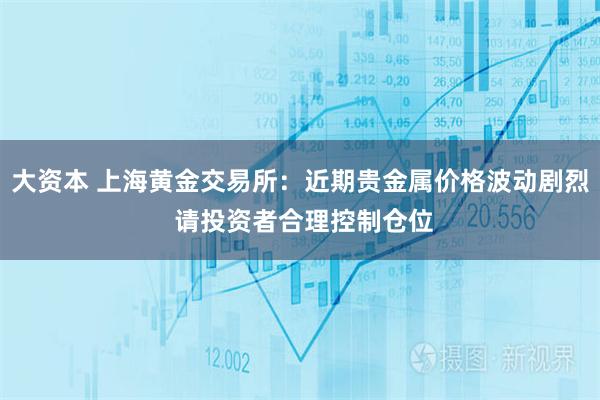 大资本 上海黄金交易所：近期贵金属价格波动剧烈 请投资者合理控制仓位
