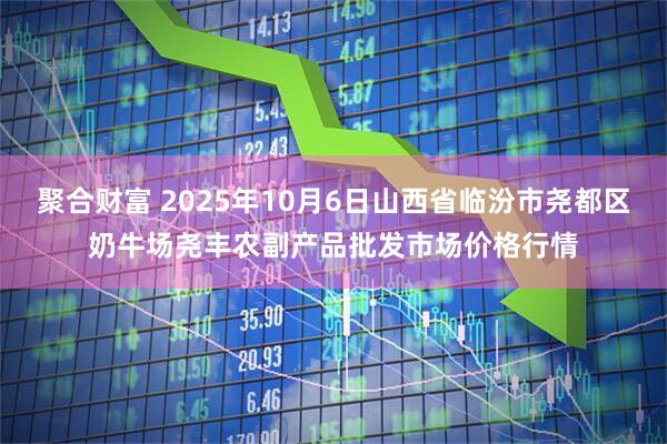 聚合财富 2025年10月6日山西省临汾市尧都区奶牛场尧丰农副产品批发市场价格行情